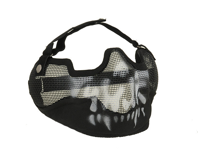 Big steel protective Maske V.2 - Schwarz Skull [WOSPORT] 2