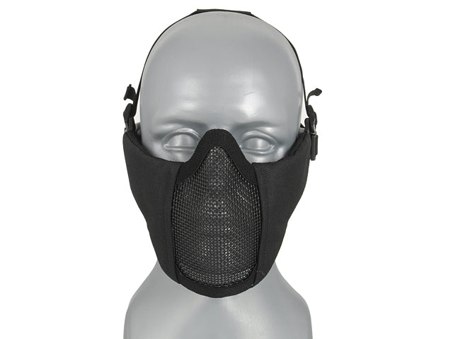 Half-Face-Mesh-Maske 2.0 - Schwarz [WOSPORT] 1