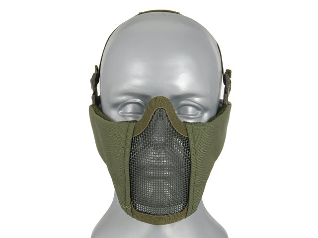 Half-Face-Mesh-Maske 2.0 - Oliv [WOSPORT] 1