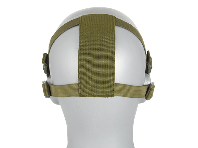 Half-Face-Mesh-Maske 2.0 - Oliv [WOSPORT] 3