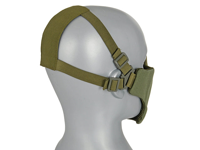 Half-Face-Mesh-Maske 2.0 - Oliv [WOSPORT] 4
