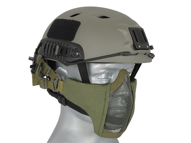 Half-Face-Mesh-Maske 2.0 (Fast Helm Version) - Oliv [PJ] 3
