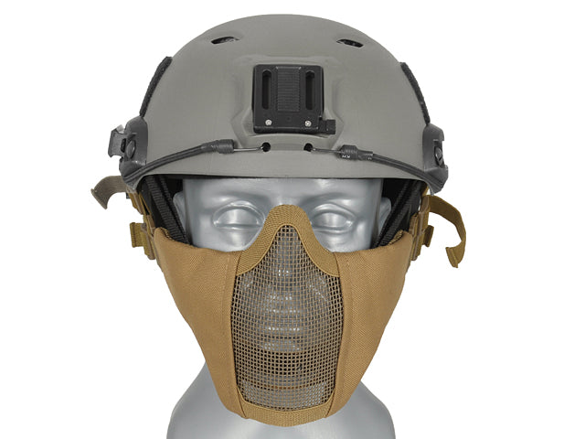 Half-Face-Mesh-Maske 2.0 (Fast Helm Version) - Tan [PJ] 1