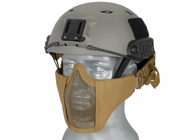 Half-Face-Mesh-Maske 2.0 (Fast Helm Version) - Tan [PJ] 2