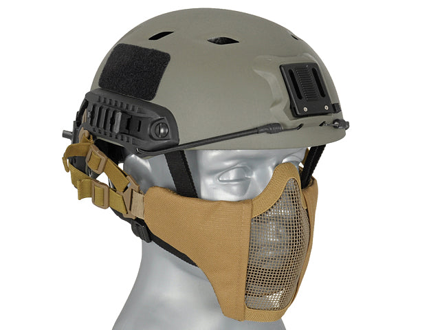 Half-Face-Mesh-Maske 2.0 (Fast Helm Version) - Tan [PJ] 3