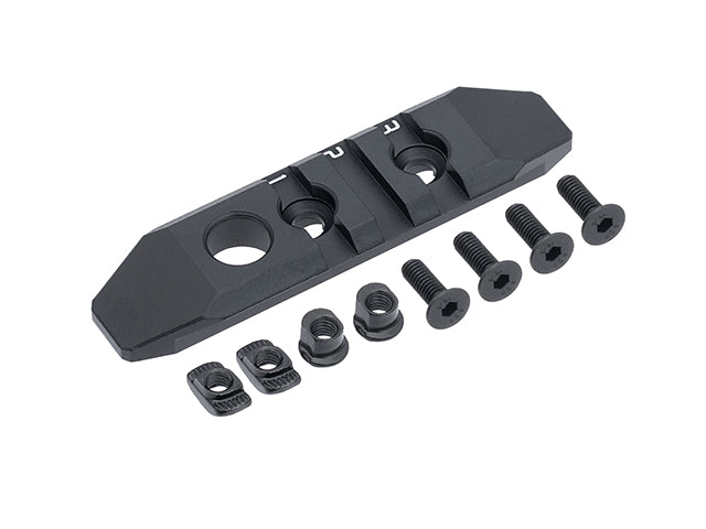 3-slot aluminium Schiene M-LOK/KEYMOD - Schwarz [WADSN] 4