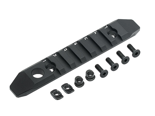 7-slot aluminium Schiene M-LOK/KEYMOD -Schwarz [WADSN] 4