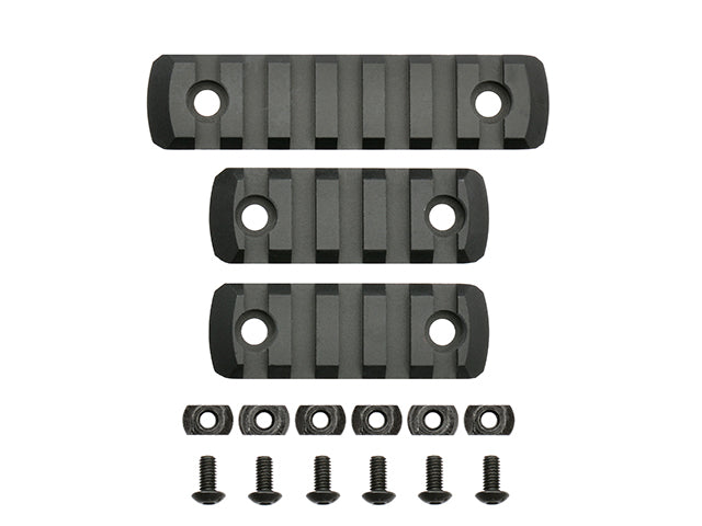 Set of 3 Mounting Rails für M-LOCK Handguard - Schwarz [E&C] 2