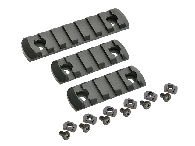 Set of 3 Mounting Rails für M-LOCK Handguard - Schwarz [E&C] 3