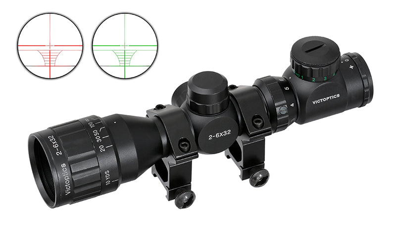 Victoptics 2-6x32AOE Compact Scope - Black [Vector Optics] 2