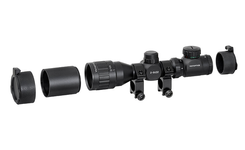 Victoptics 2-6x32AOE Compact Scope - Black [Vector Optics] 7