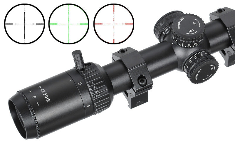 Victoptics ZOD 1‑4×20IR LPVO Zielfernrohr – Schwarz