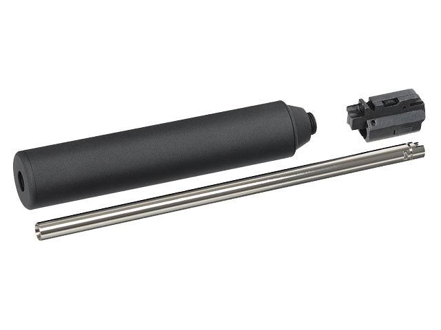 PX001 Schalldämpfer & Extended Lauf Set Schwarz