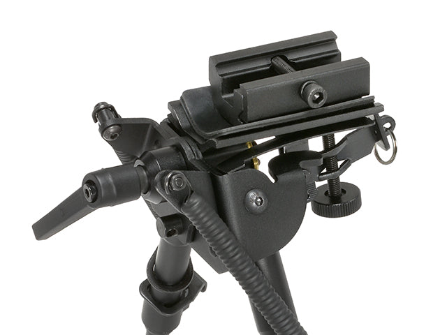 Adjustable 6-Level Bipod with RIS Rail Adapter [Rokstad]
