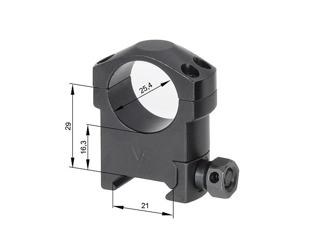hoch Montage rings 25.4mm [Vector Optics] 2