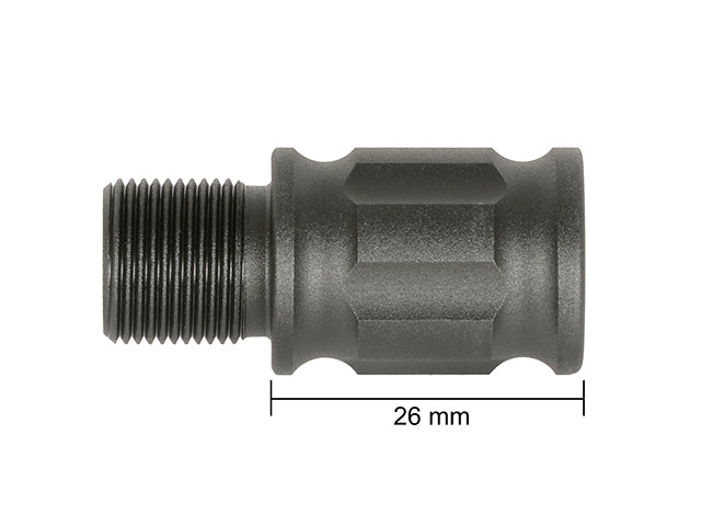 Laufverlängerung 26 mm - FINNED 14 mm CCW [SLONG AIRSOFT] 3