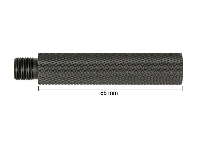 Laufverlängerung 86 mm - KNURLED 14 mm CCW [SLONG AIRSOFT] 3
