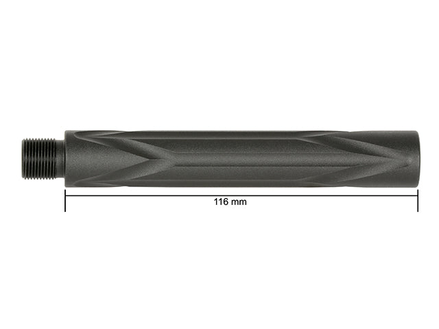 Laufverlängerung 116 mm - ANGLED 14 mm CCW [SLONG AIRSOFT] 3
