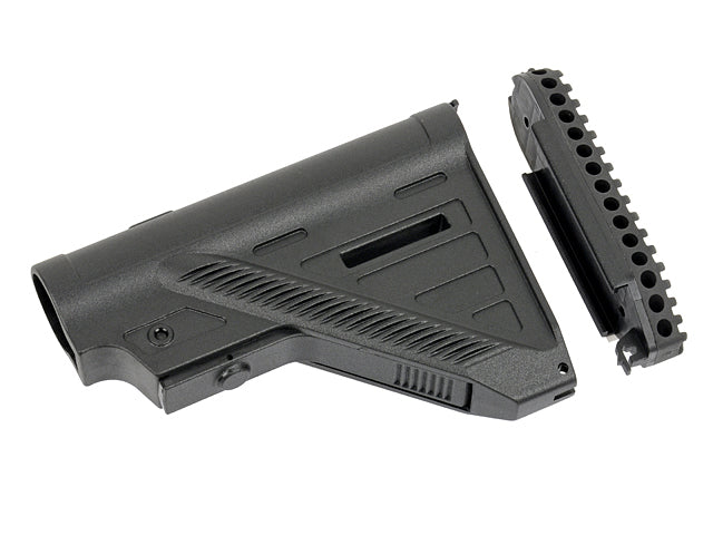 Slim AEG 416/AR15 Stock - Schwarz [D-DAY] 7