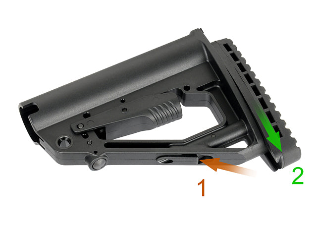 Russian Collapsible Stock für AEG AK12/AKM/AK74 - Schwarz [D-DAY] 6