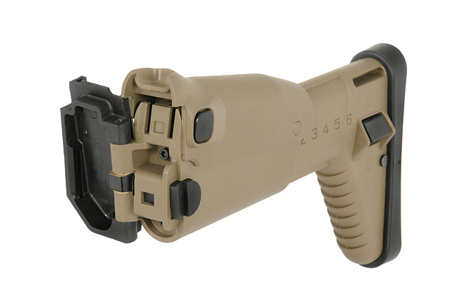 Retractable Folding Stock für BY-805 Serie - Tan [Double Bell] 5