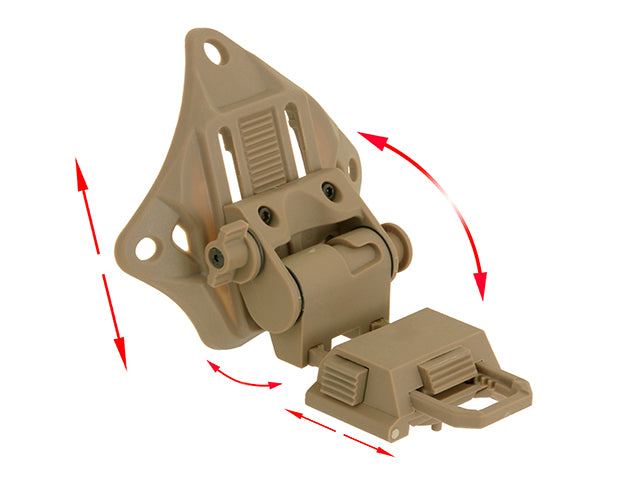 Gear-Zubehör niedrig profile NVG mounting system - Dark Earth [FMA] 7