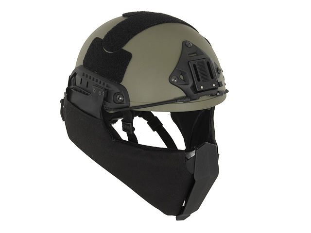 Schutzausrüstung Helm Mandible Guard - Schwarz [FMA] 6