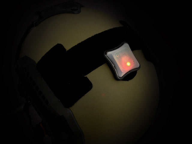 Gear-Zubehör Helm Marker Light - Schwarz/Rot [FMA] 6