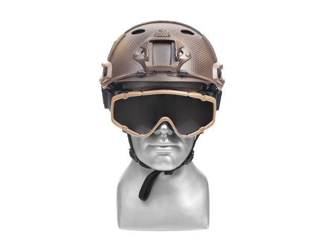 Set Goggle Swivel Clips 36mm für Helm mit rails - Schwarz 3