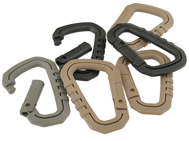 Gear-Zubehör Nylon carabiner Set - FOLIAGE Grün -3pcs [FMA] 3