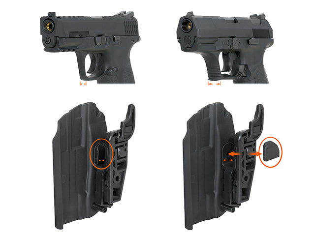 Multi-Fit Pistole Holster (Kompakt) - Schwarz [TMC] 6