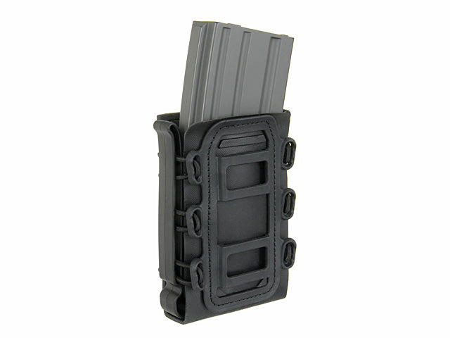 Soft Shell 5,56 Magazintasche mit MOLLE Clips - Schwarz [TMC] 3