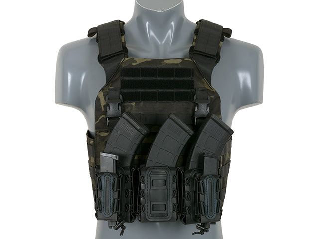 Soft Shell 5,56 Magazintasche mit MOLLE Clips - Schwarz [TMC] 7