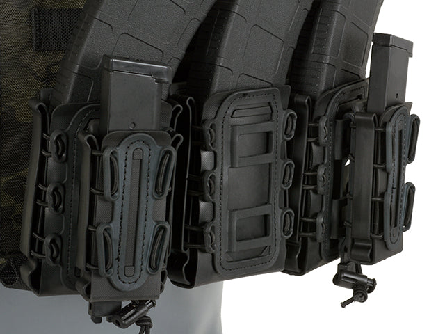 Soft Shell 5,56 Magazintasche mit MOLLE Clips - Schwarz [TMC] 8