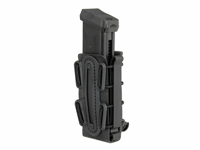 Soft Shell Pistole Magazintasche mit MOLLE Clip - Schwarz [TMC] 3