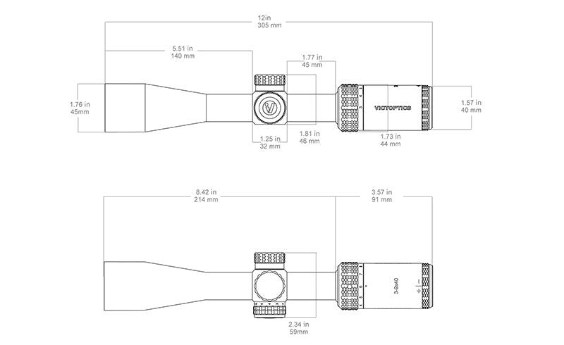 Riflescope Victoptics 3-9x40 [Vector Optics] 8