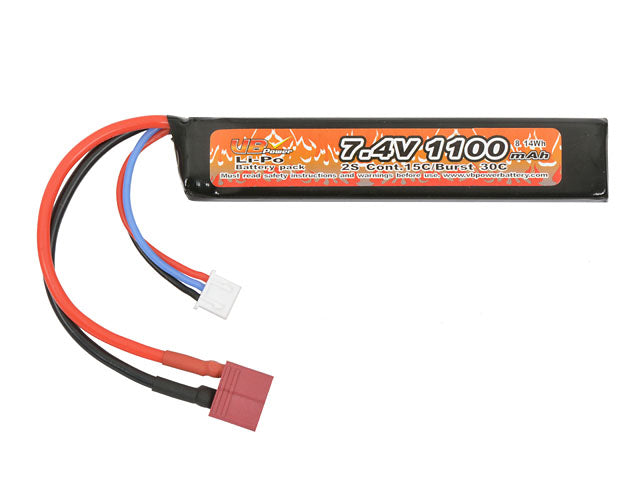 Battery Li-Po 1100mAh 7,4V 15/30C  - Deans [VB] 1