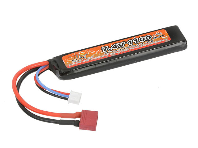 Battery Li-Po 1100mAh 7,4V 15/30C  - Deans [VB] 4