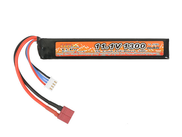 LiPo-Akku 1300 mAh 11,1 V 15/30C T-Stecker