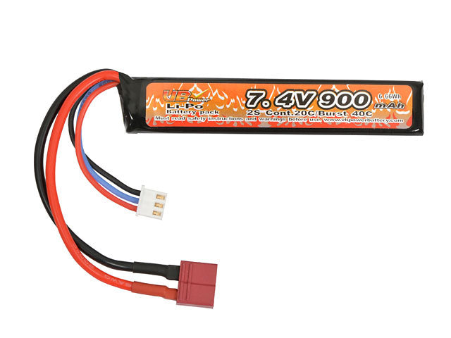 LiPo-Akku 900 mAh 7.4 V 20/40C