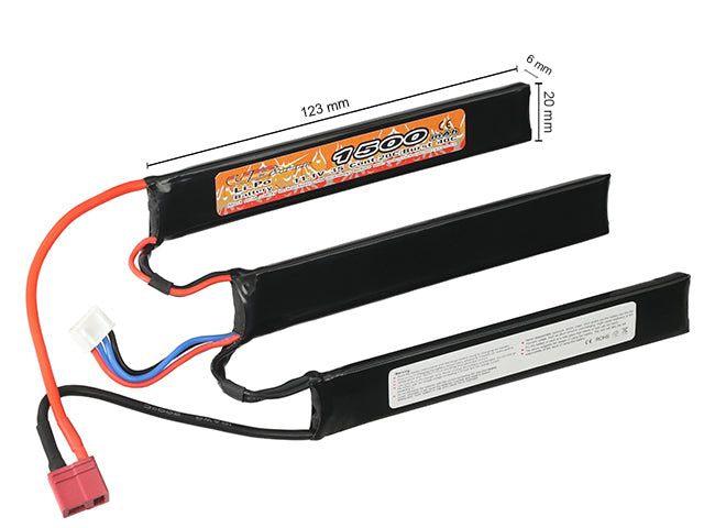 LiPo-Akku 1500 mAh 11,1 V 20/40C T-Stecker