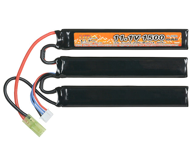 Minitam Battery Li-Po 1500mAh 11.1V 20/40C [8FIELDS]