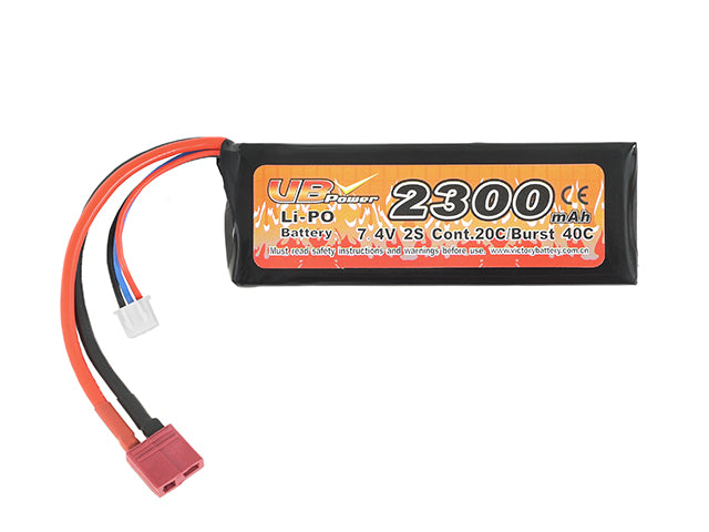 LiPo-Akku 2300 mAh 7,4 V 20/40C T-Stecker