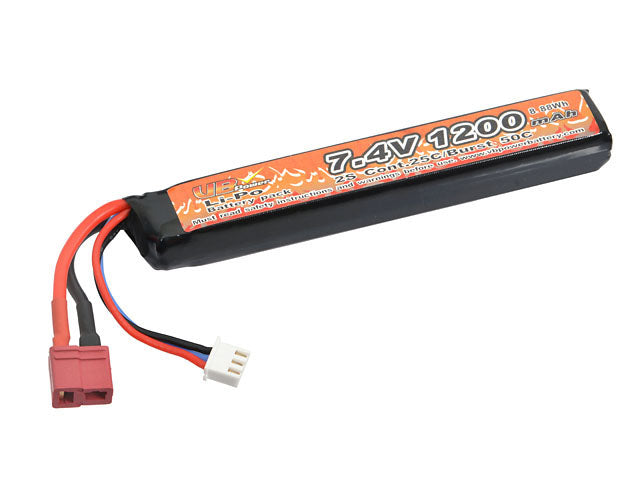 Battery Li-Po 1200mAh 7,4V 25/40C - T-connector [VB] 4