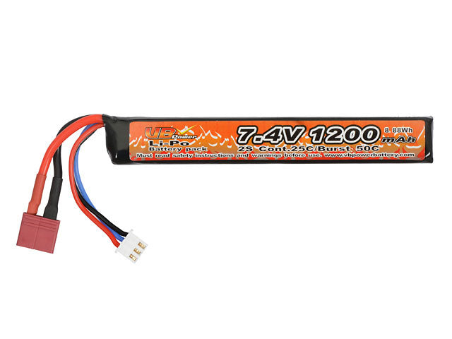 Battery Li-Po 1200mAh 7,4V 25/40C - T-connector [VB] 1