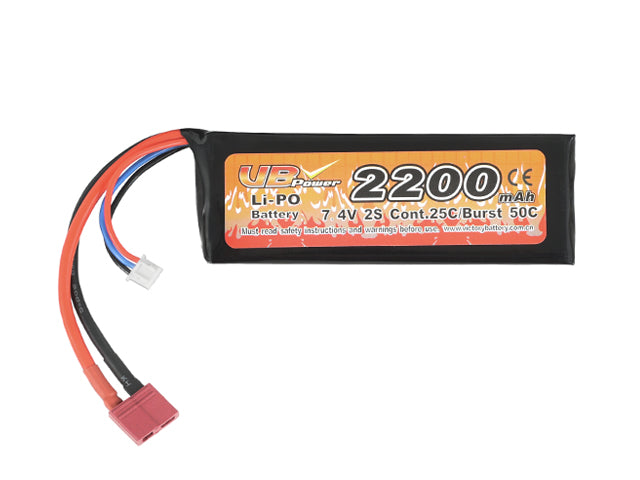 LiPo-Akku 2200 mAh 7,4 V 25C T-Stecker