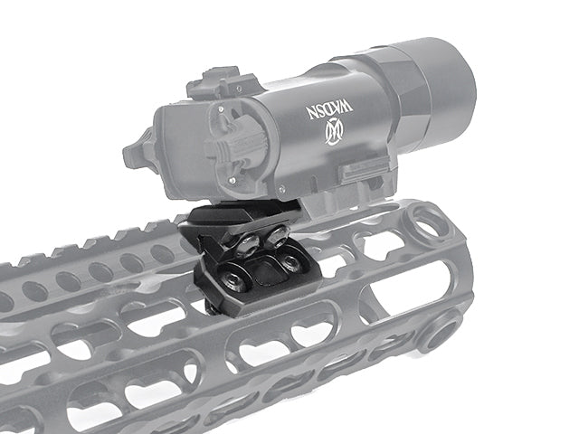 Offset Light/Optic Montage 45 degree - KeyMod - M-LOK - Schwarz [WADSN] 7