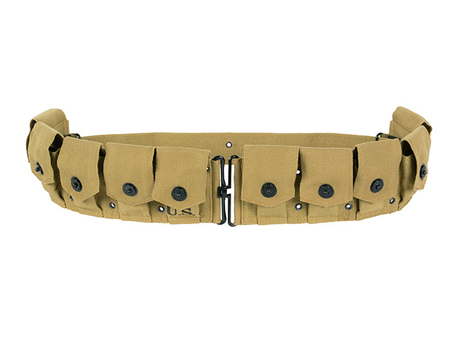 US WW2 M1 Garand 10-pouches Cartridge Belt [8FIELDS] 1