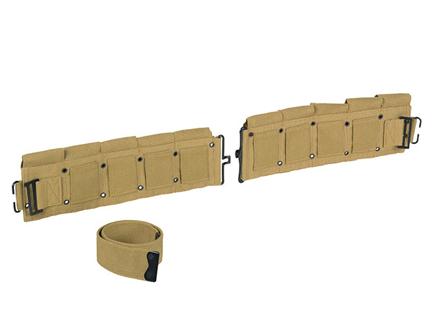 US WW2 M1 Garand 10-pouches Cartridge Belt [8FIELDS] 3
