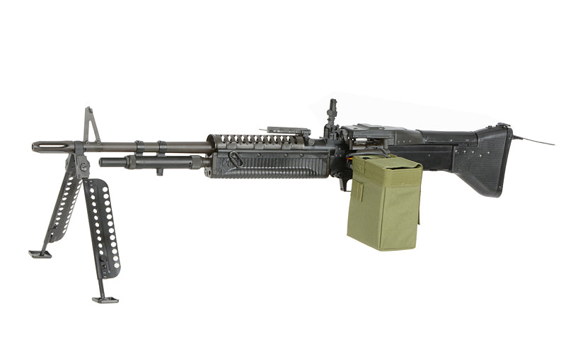 A&K M60 HMG Boxmag Schwarz – 0,5J als Airsoft LMG, Ansicht 3